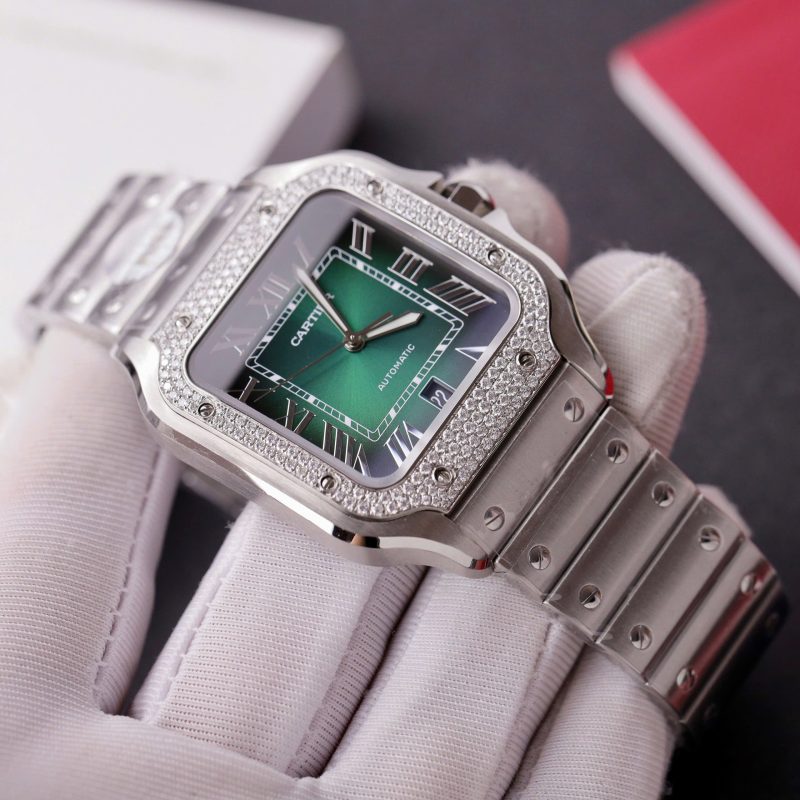 Cartier-Santos-Green-Dial-Custom-Moissanite-Bezel-4-800×800-1.jpg